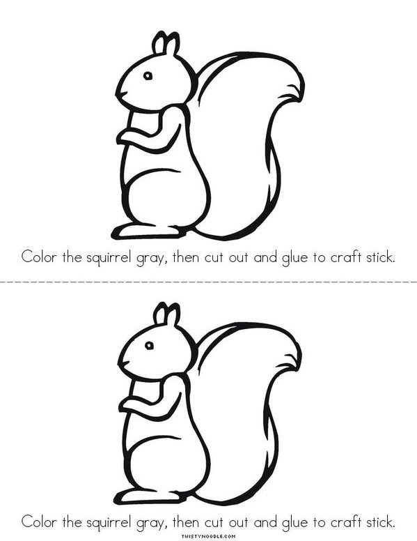 Squirrel puppet book