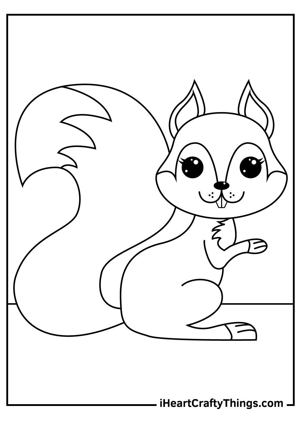 Squirrels coloring pages free printables