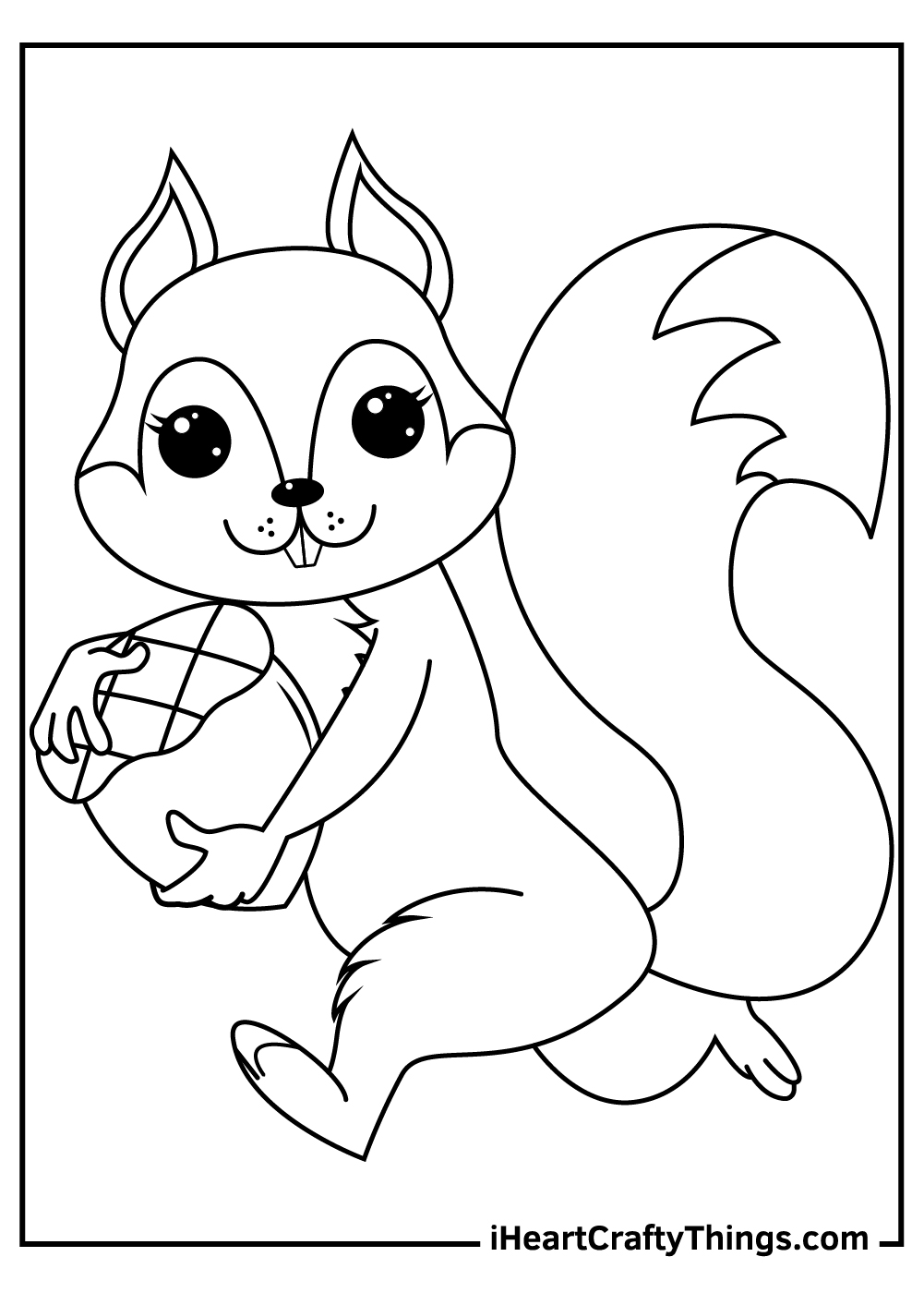 Squirrels coloring pages free printables