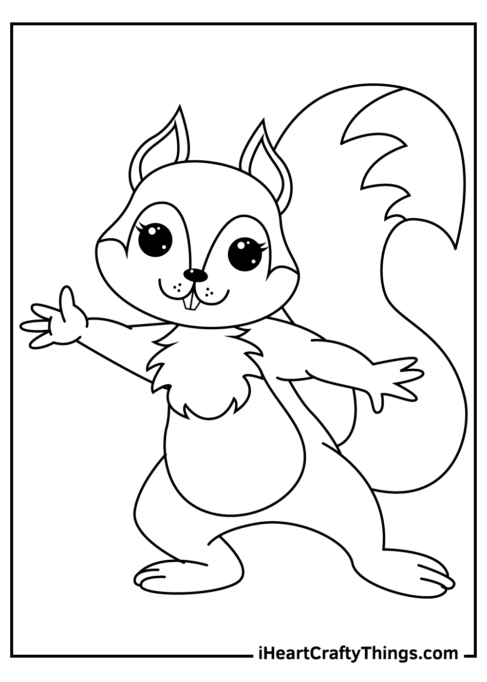 Squirrels coloring pages free printables