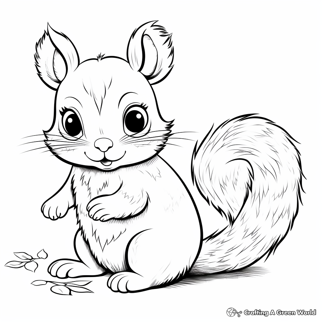 Squirrel coloring pages