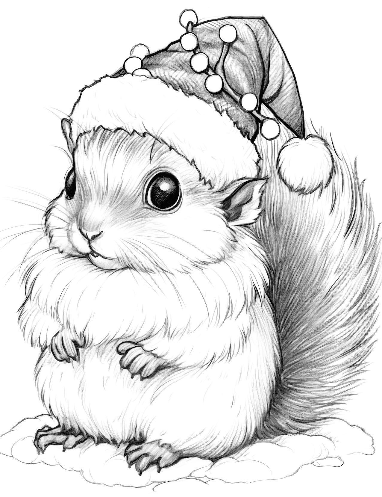 Adorable squirrel coloring pages for kids and adults