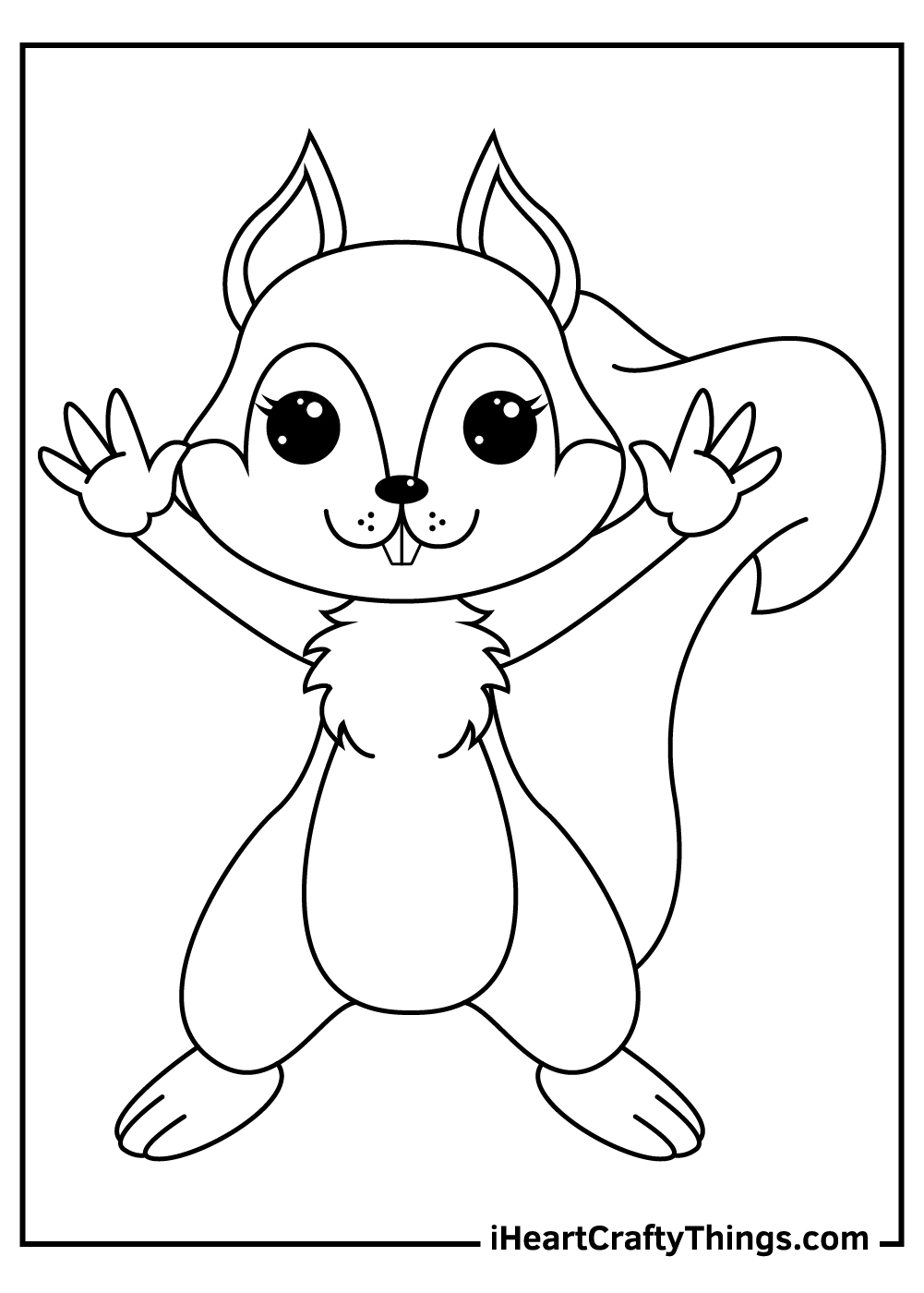 Squirrels coloring pages free printables