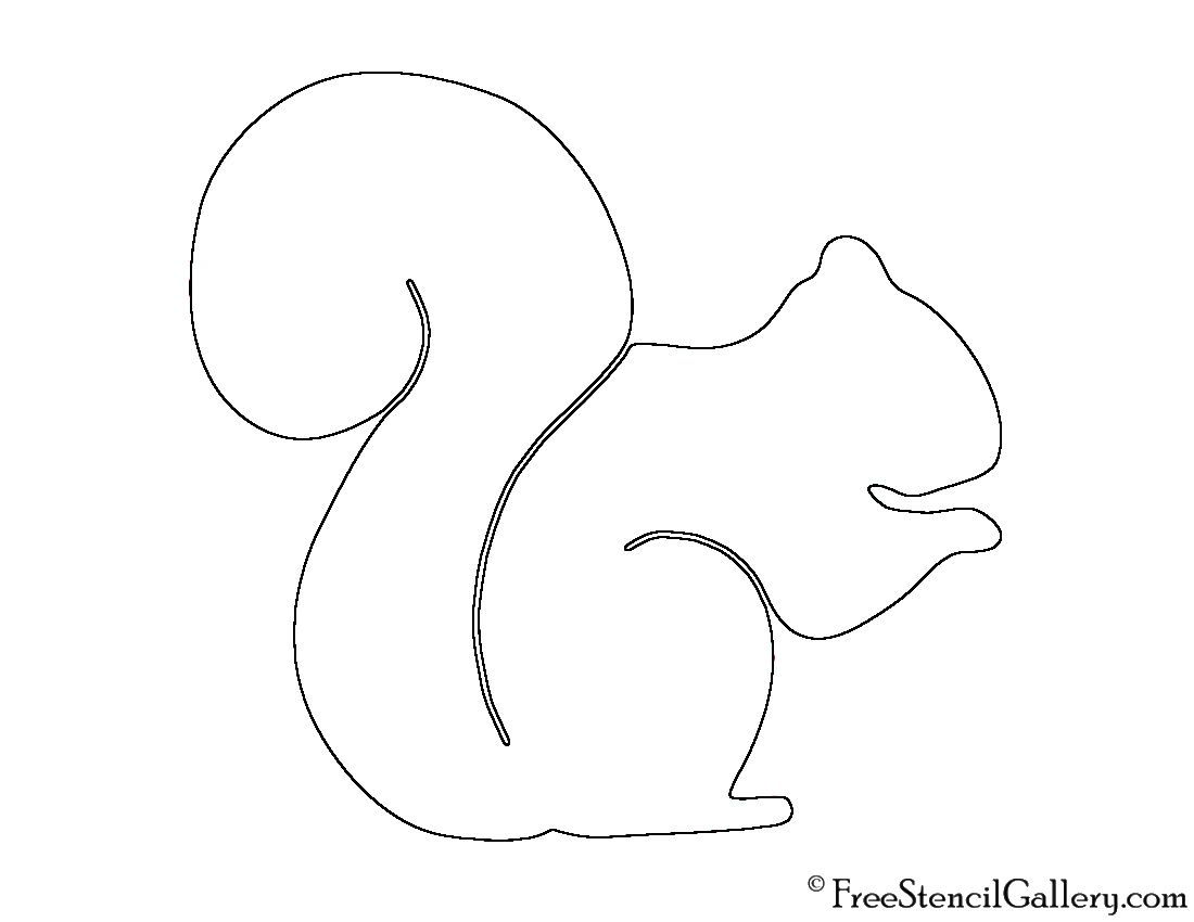 Squirrel silhouette stencil squirrel silhouette squirrel coloring page squirrel