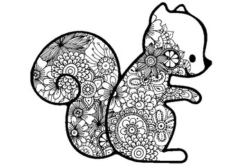 Summer art activity squirrel coloring pages last week of school activity