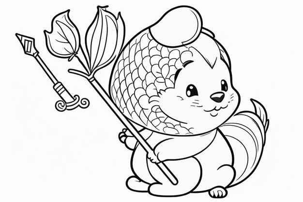 Page winter animal coloring images