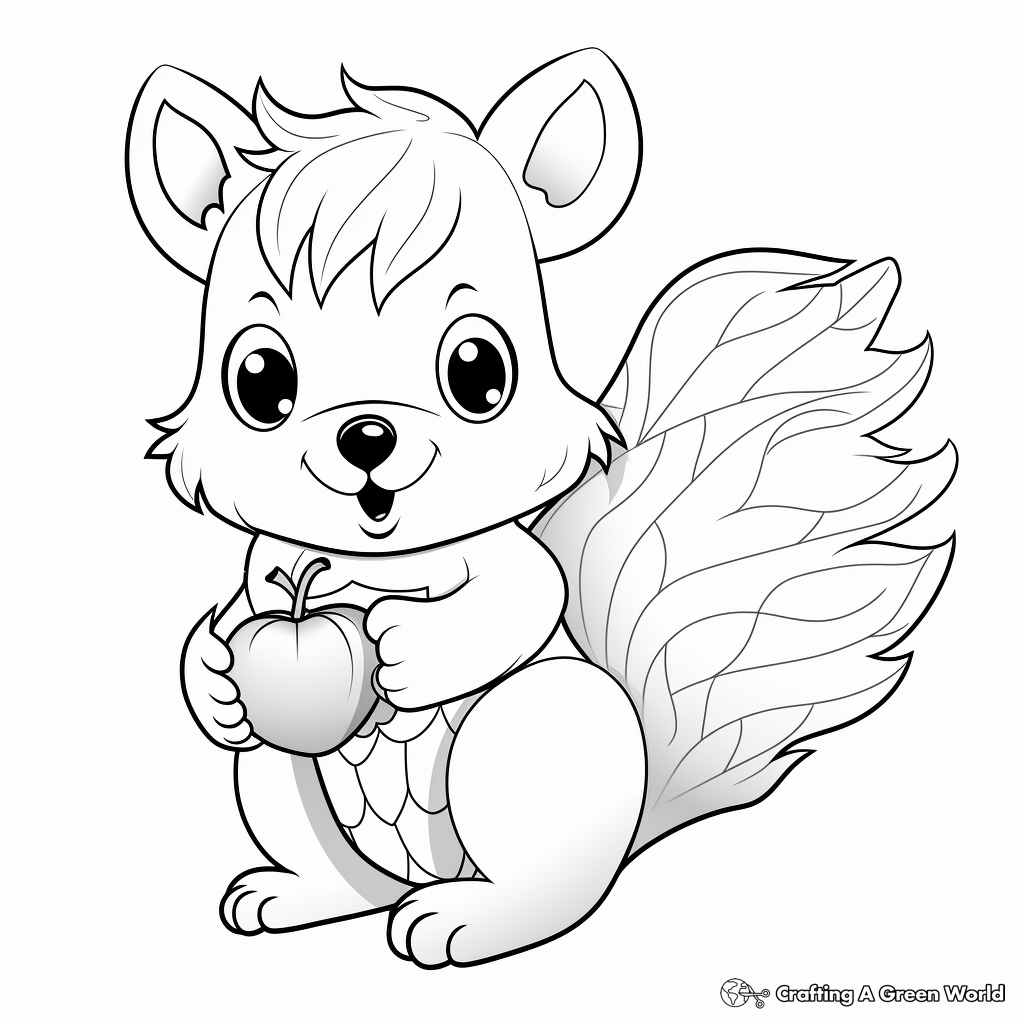 Acorn coloring pages