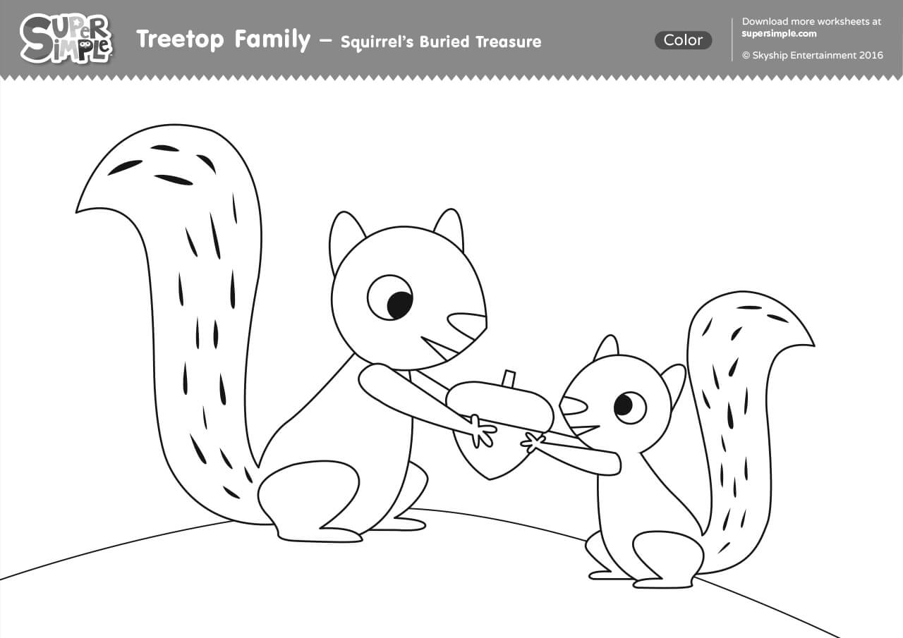 Treetop family coloring pages