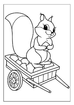 Keep your kids entertained with our printable squirrel coloring pages collection