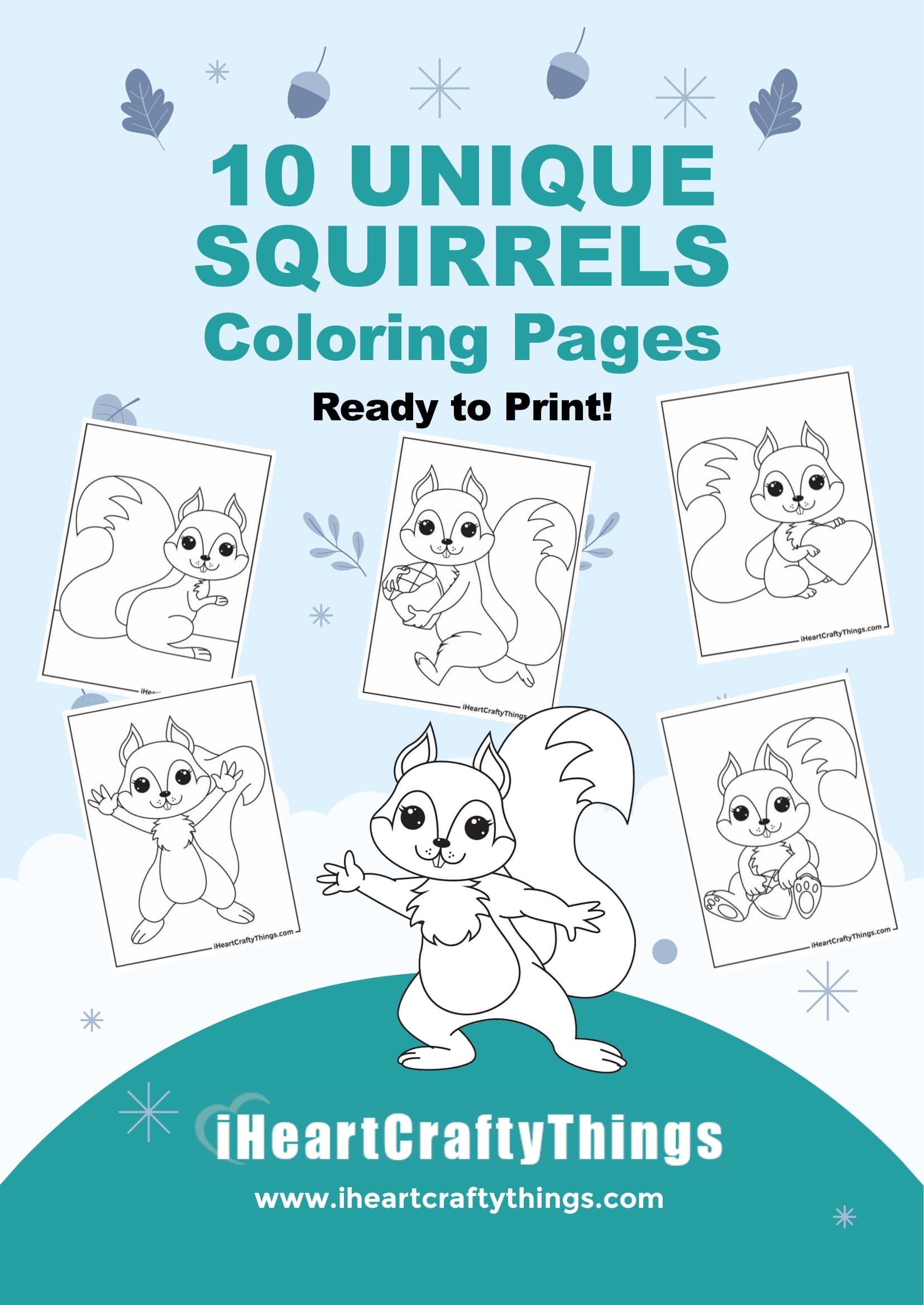 Squirrels coloring pages â i heart crafty things