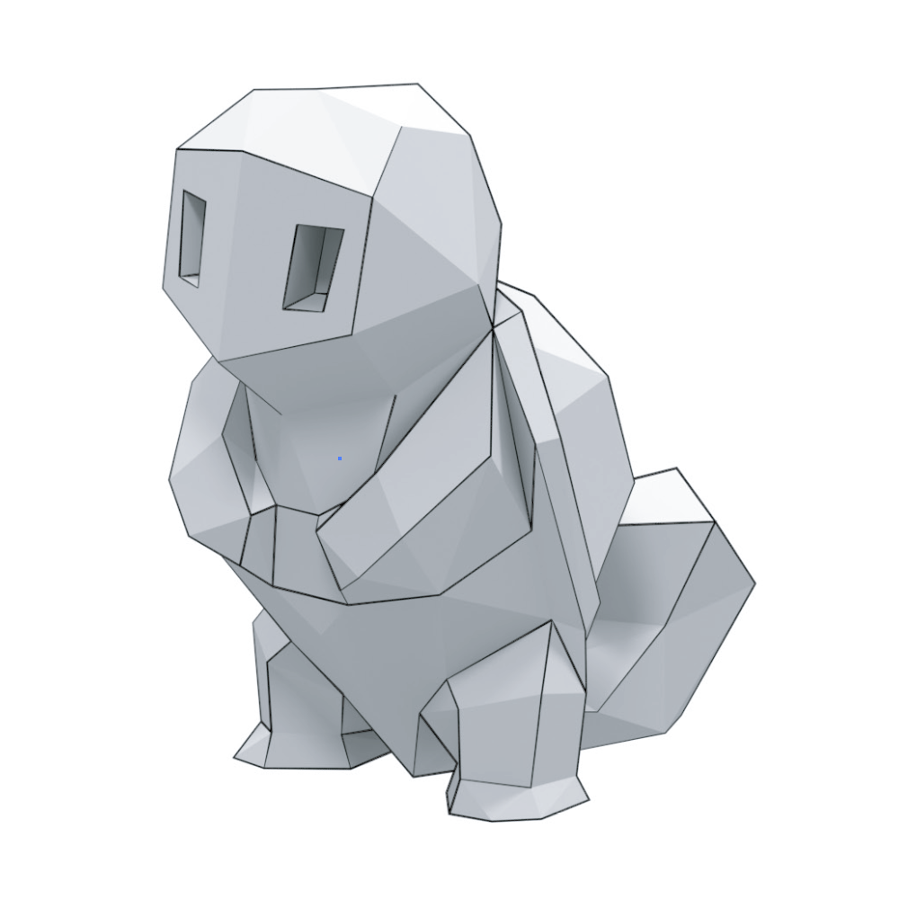 Squirtle d papercraft free printable papercraft templates