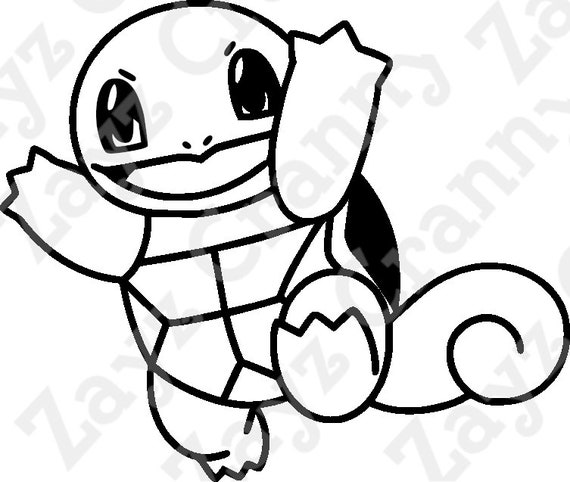 Squirtle svg file flat