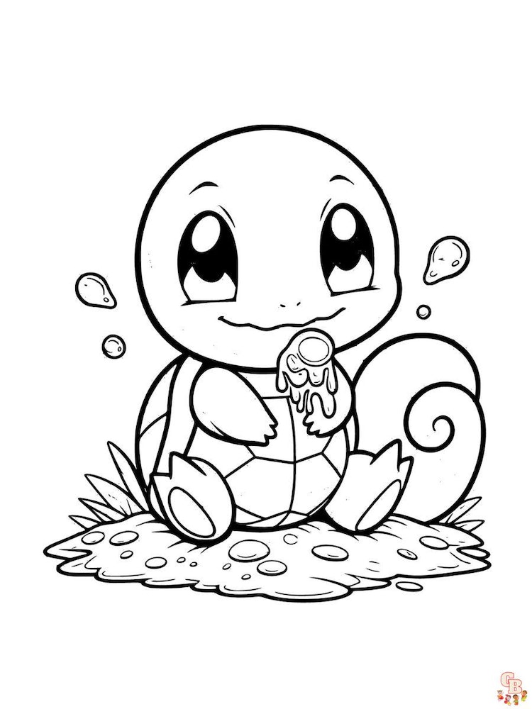 Explore creativity with squirtle coloring pages for endless fun by arielle bailey