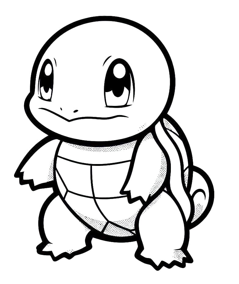 Squirtle to print coloring page