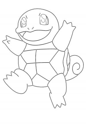 Free printable squirtle coloring pages for adults and kids