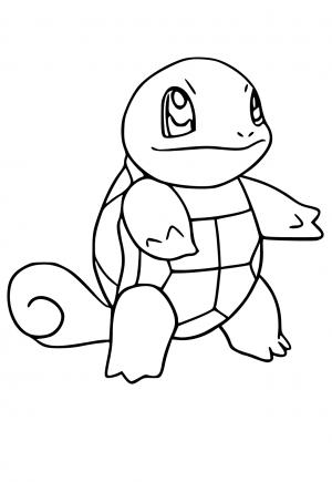 Free printable squirtle coloring pages for adults and kids