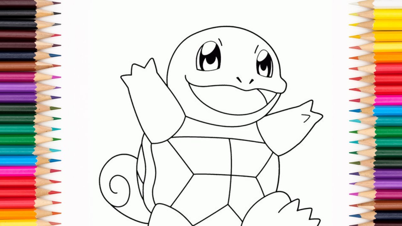 Squirtle coloring pages pokemon squirtle painting