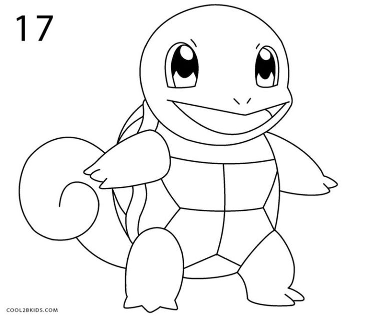 How to draw squirtle step by step pictures pokemon coloring pages pokemon drawings pokemon coloring