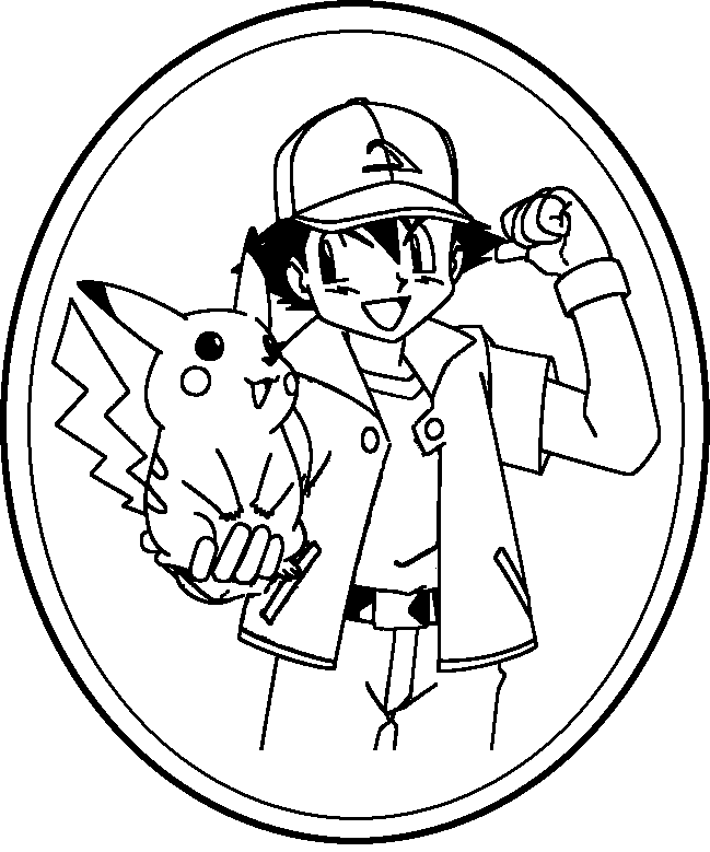 Ash ketchum coloring pages