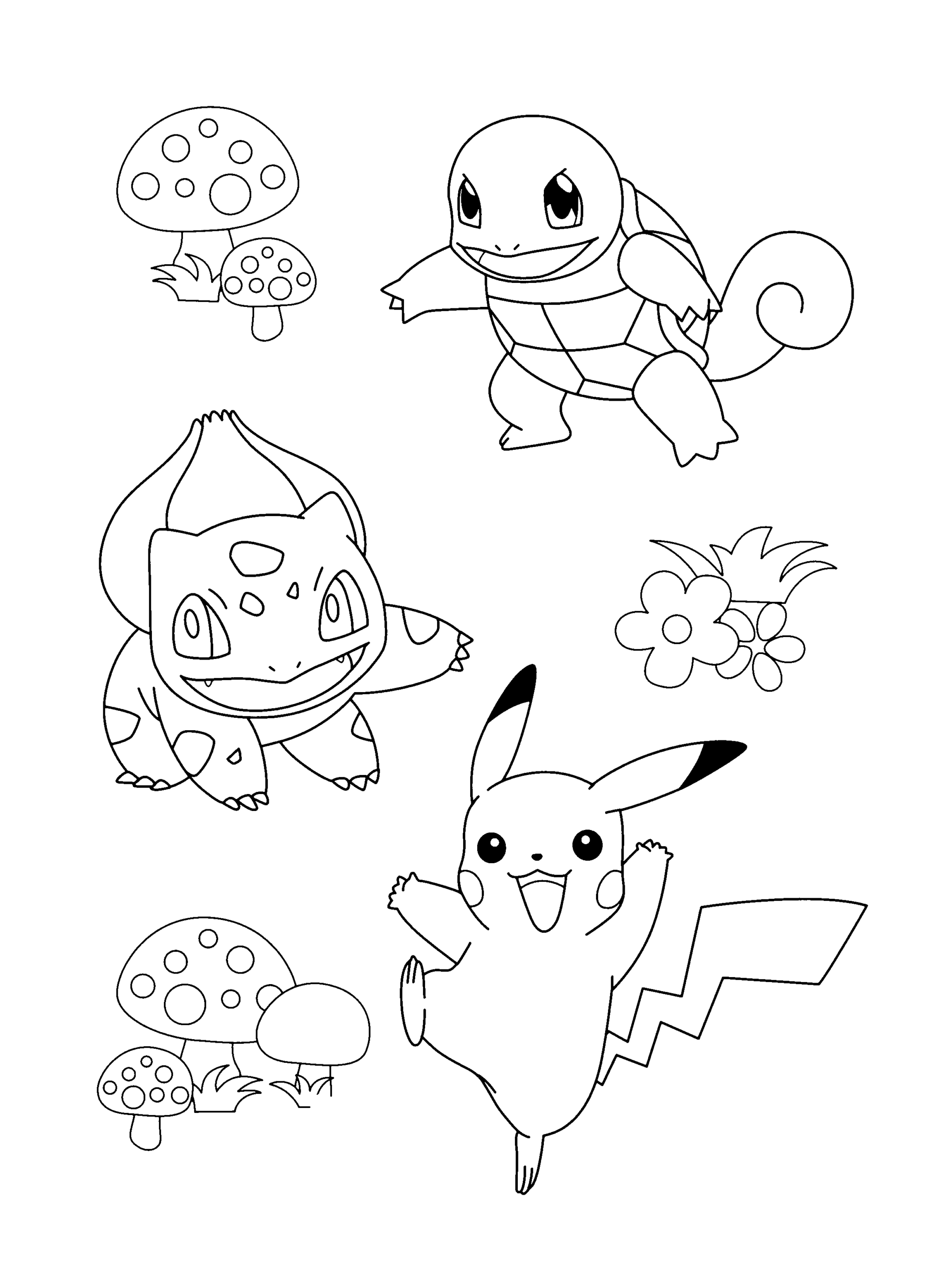 Cute squirtle coloring pages pdf to print