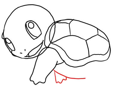 How to draw squirtle from pokemon for kids step by step drawing lesson