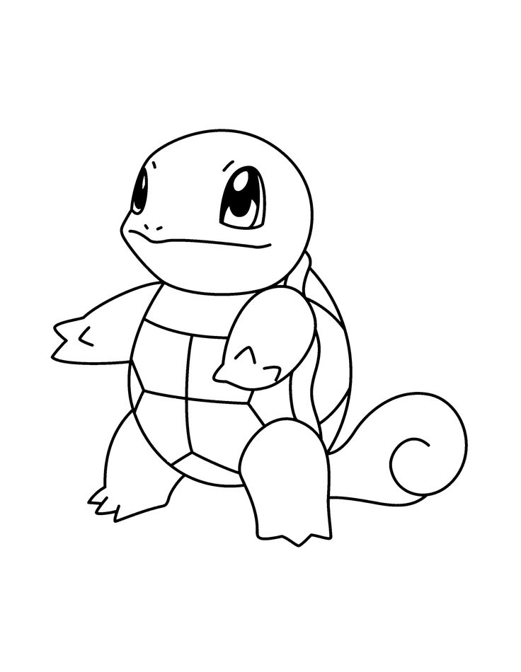 Cute squirtle coloring pages pdf to print