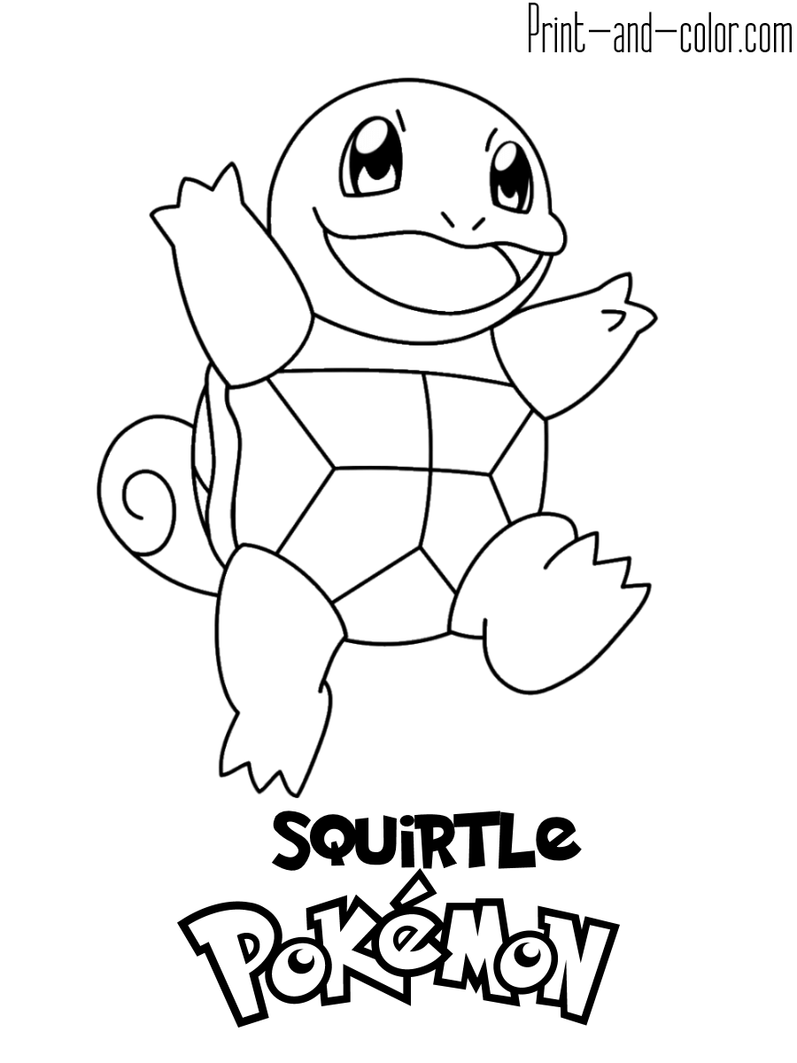 Pokemon coloring pages print and color