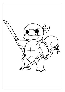 Printable squirtle coloring pages fun artistic exploration for kids