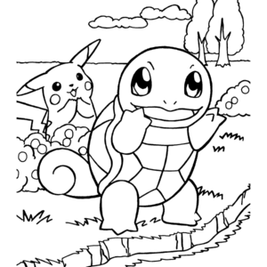 Squirtle coloring pages printable for free download