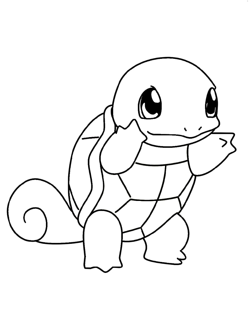 Squirtle coloring page