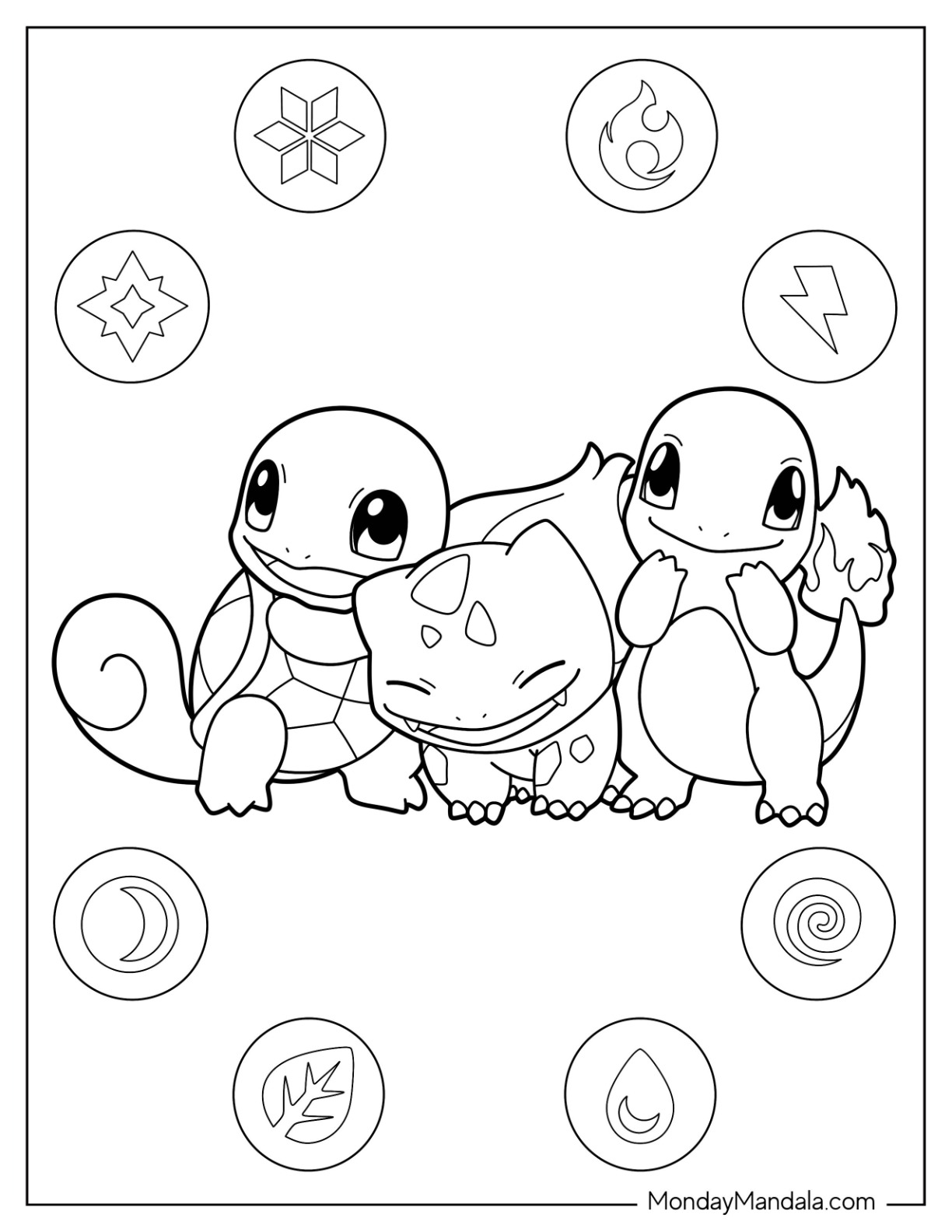 Squirtle coloring pages free pdf printables