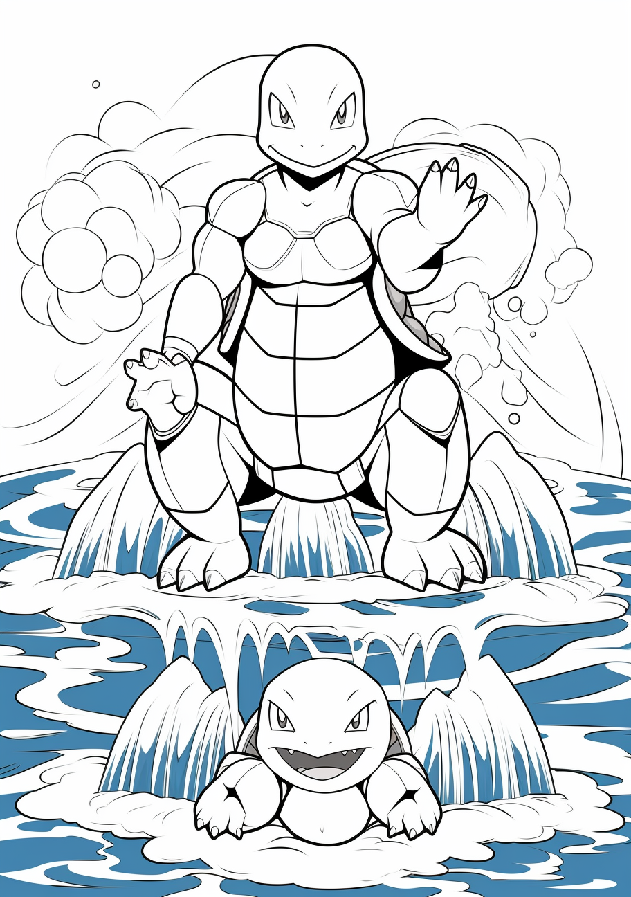 Starter pokemon coloring s