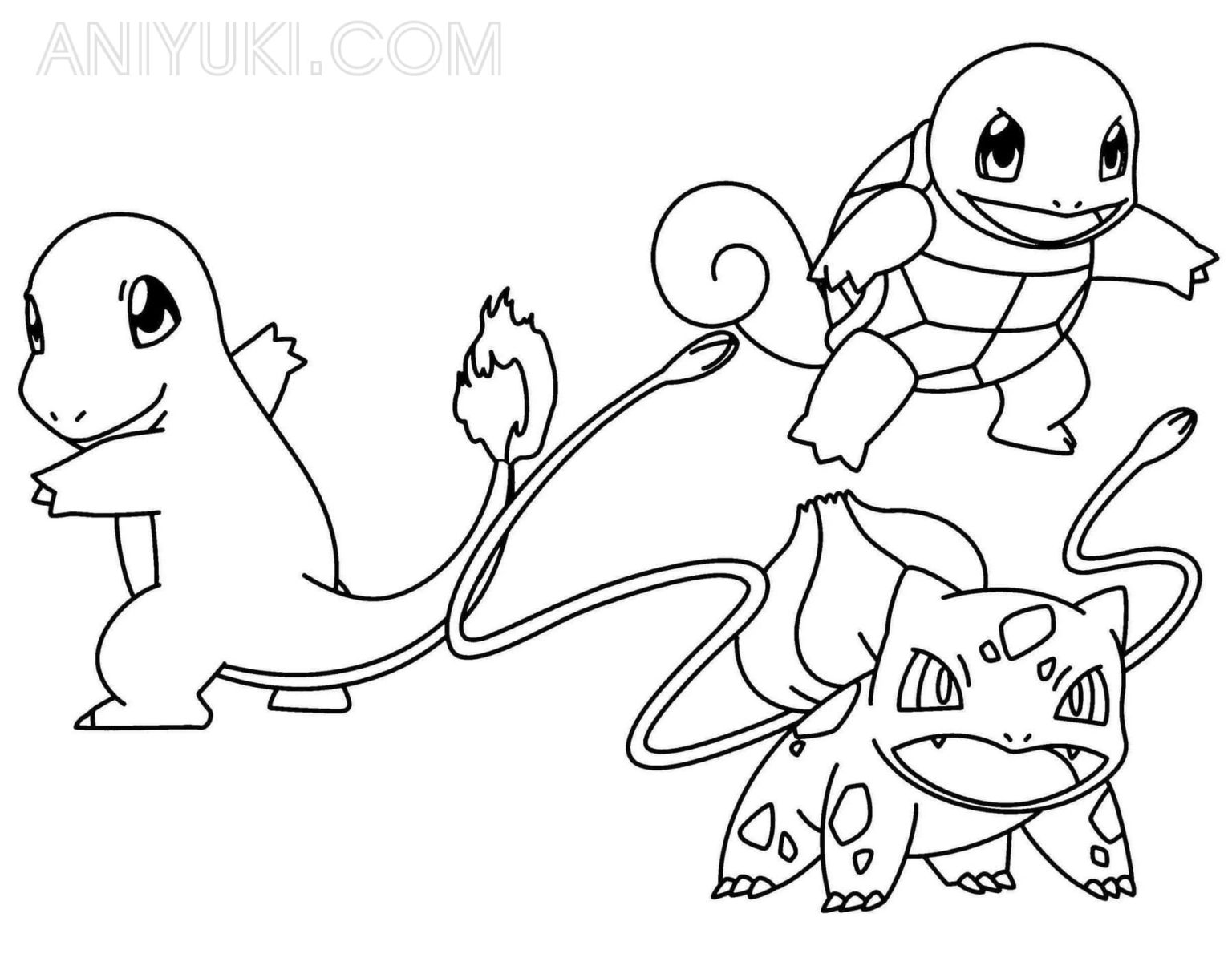 Squirtle coloring pages