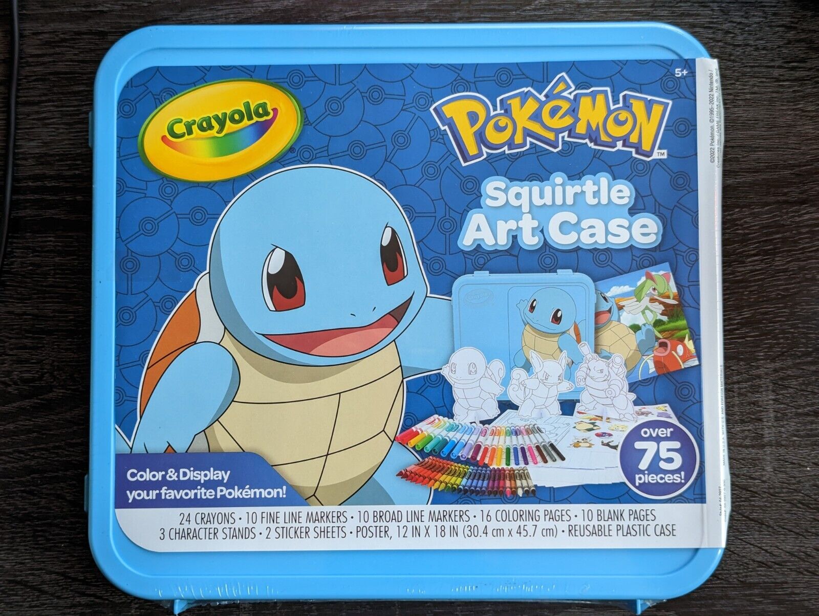 Crayola pokemon squirtle art case supplies craft stickers poster for sale online