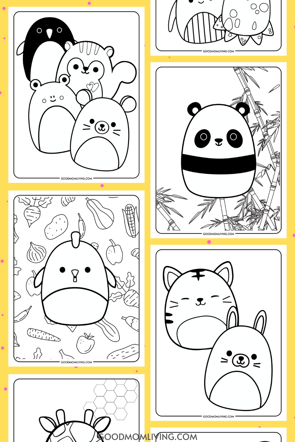 Squishmallow coloring pages for kids free