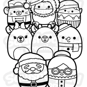 Squishmallow coloring pages printable for free download