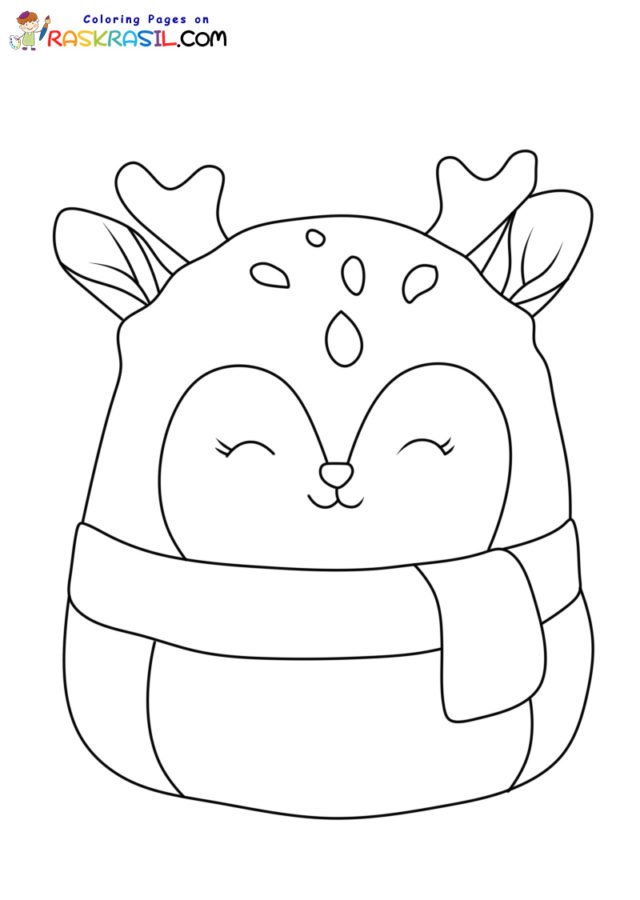 Christmas squishmallow coloring pages printable for free download