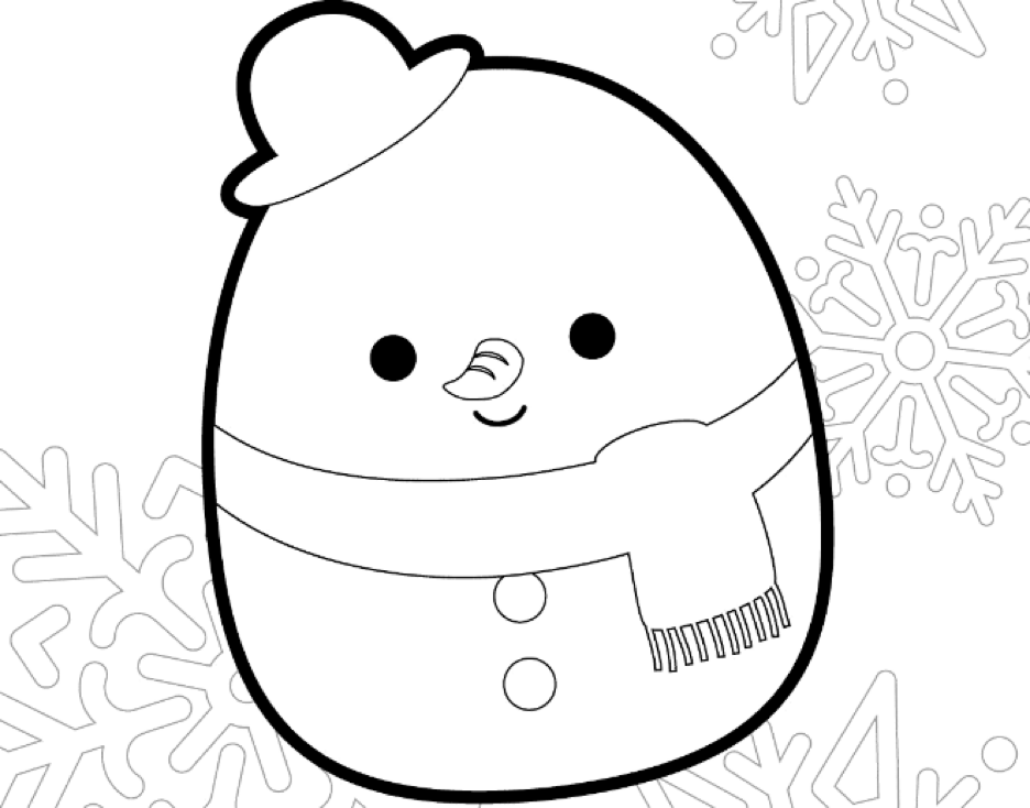 Squishmallow coloring pages