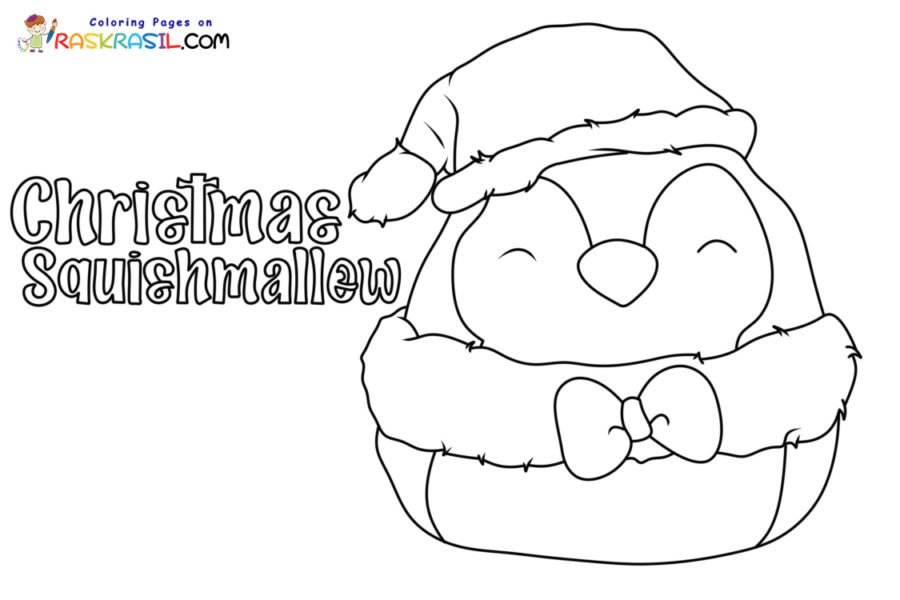 Christmas squishmallow coloring pages printable for free download