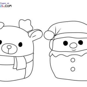 Christmas squishmallow coloring pages printable for free download