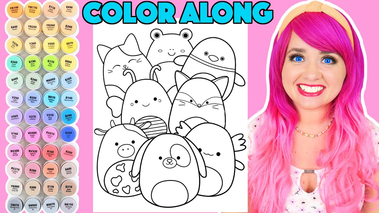 Color squishmallows along with me color along with kimmi