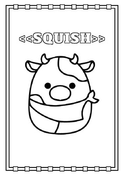 Squishmallow coloring pages by galactic daisy tpt