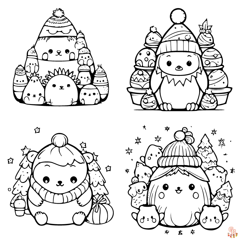 Squishmallows coloring pages for kids free printable sheets