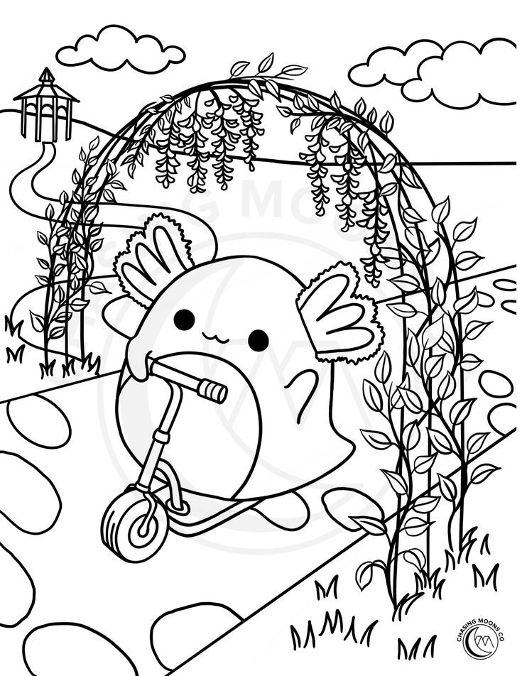 Squishmallow coloring page coloring page for adults kids coloring pages squishmallow party animal coloring pages cute coloring pages