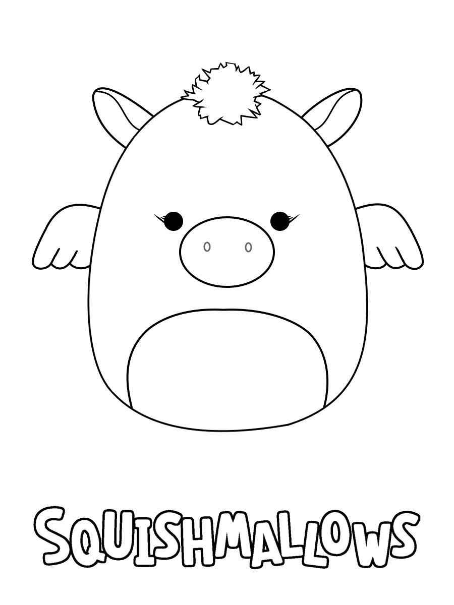 Squishmallow coloring pages print and color