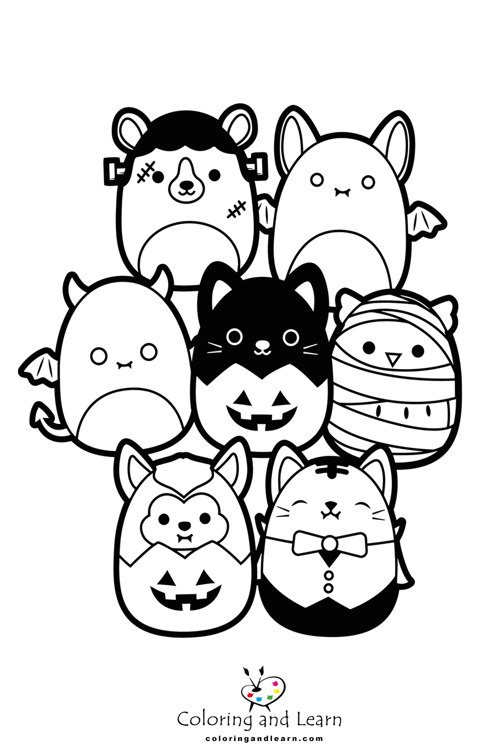 Squishmallows coloring pages