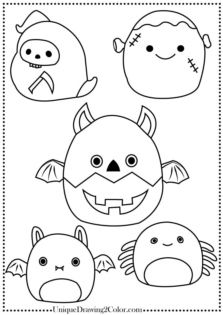 Squishmallow coloring pages rsquishmallows