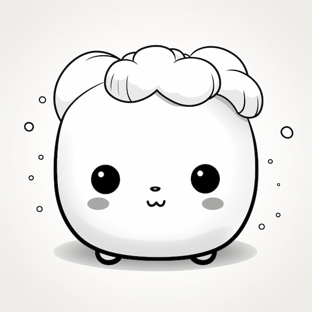 Premium ai image illustration of squishmallow coloring pages for kids squishmallows