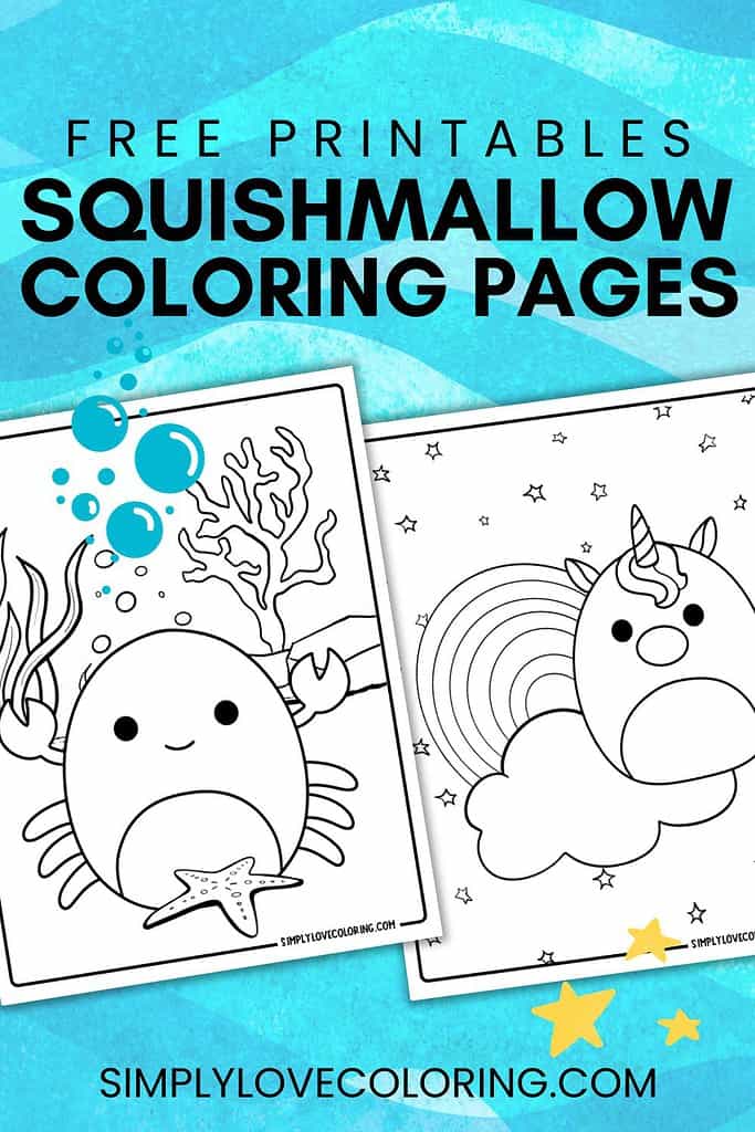 Squishmallow coloring pages free pdf printables