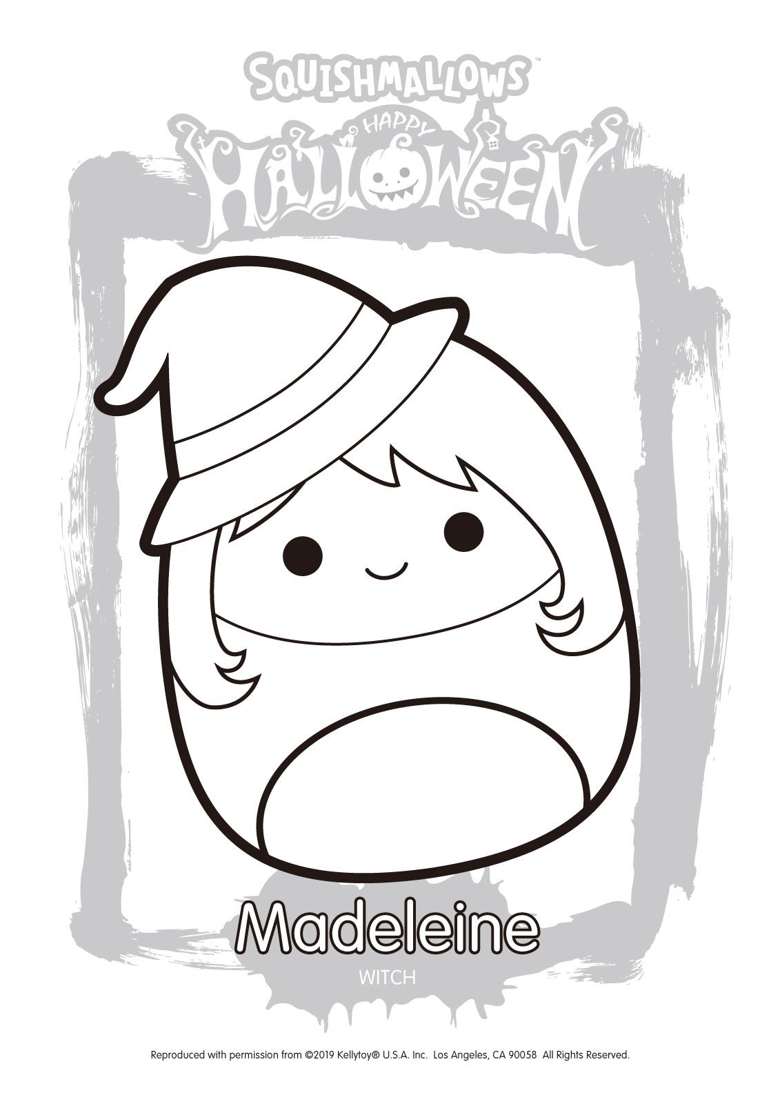Halloween squishmallows madeleine coloring pages